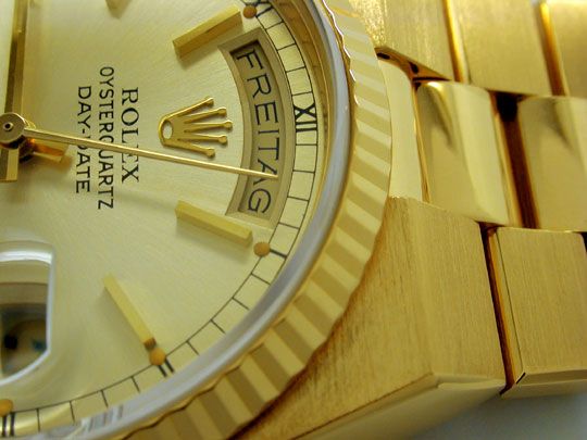 Foto 3 - Rolex Day Date, Quarz Chronometer Geprüft F.Neuzustand, U1058